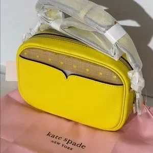 kate spade | Bags | Kate Spade Astrid Raffia Dot Camera Bag